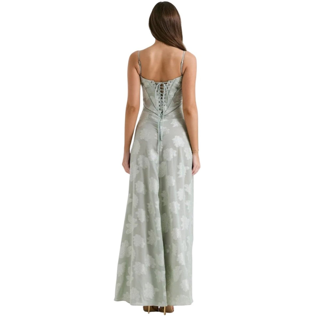Jennifer | Vestido Maxi Fluído de Festa Sem Mangas para Mulher