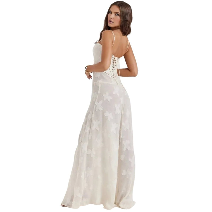Jennifer | Vestido Maxi Fluído de Festa Sem Mangas para Mulher