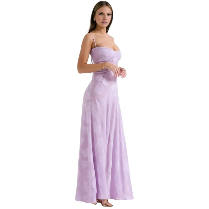 Jennifer | Vestido Maxi Fluído de Festa Sem Mangas para Mulher
