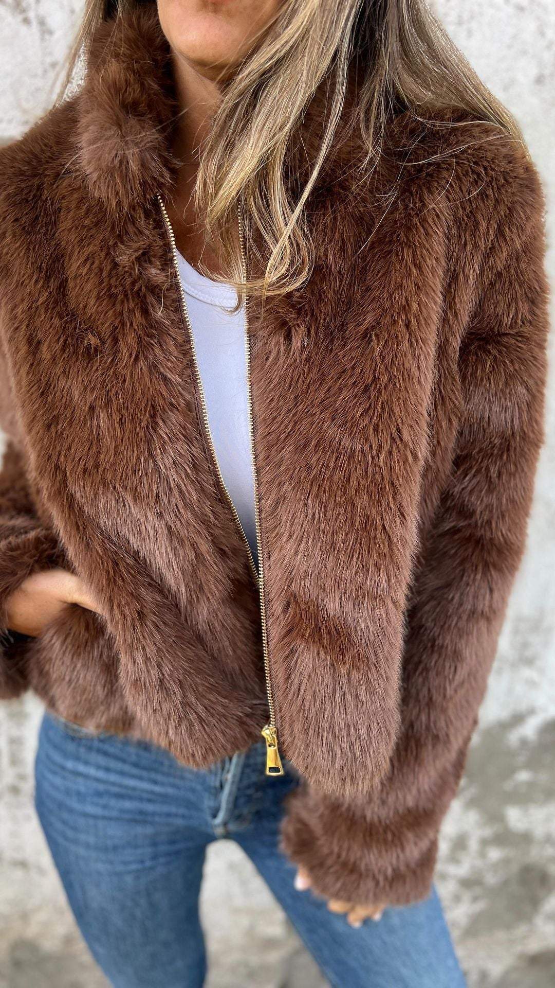 Women Faux Fur Jacket