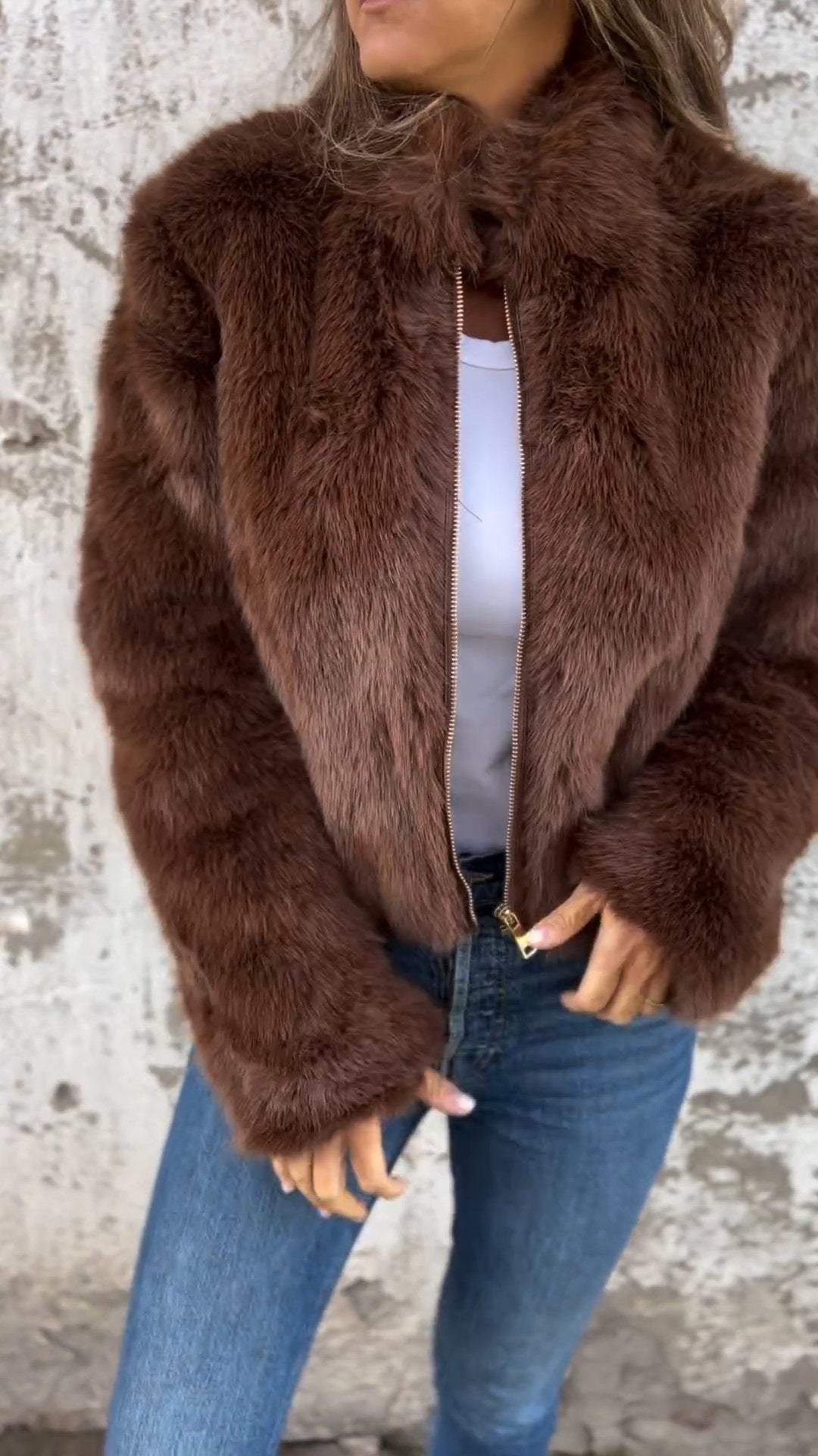 Faux Fur Jacket for Women
