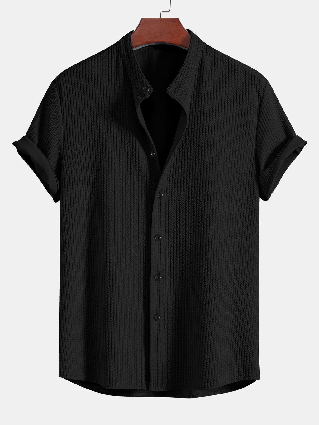 Callum | T-shirt with Shirt Look Black