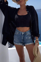 Women's Sequin Evil Eye Shirt