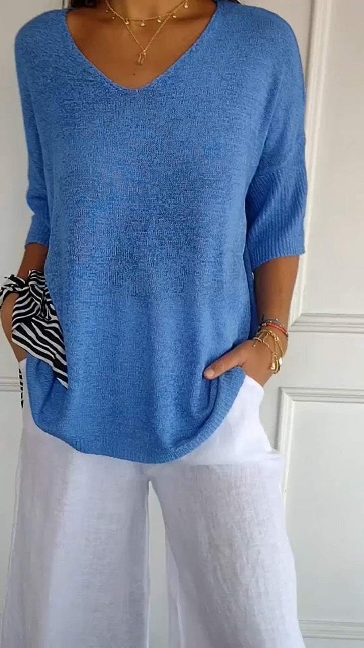 Women's Timeless V-Neck Top-MODAUTLET