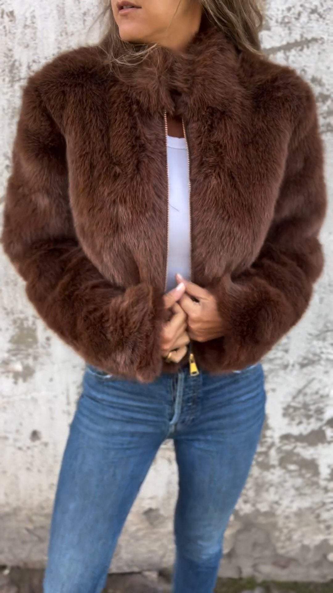 Faux Fur Jacket for Women