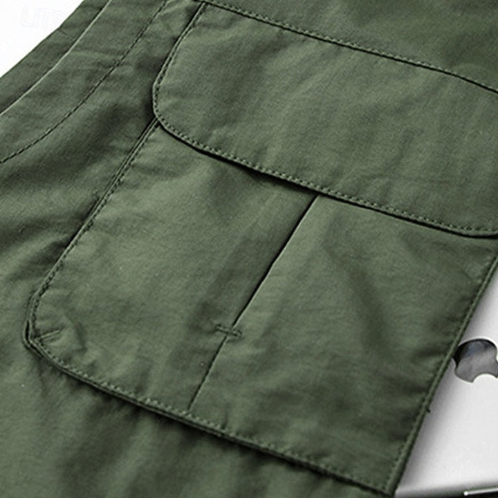 Colete utilitário de pesca com vários bolsos para homem