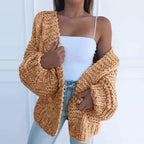 Layering Cardigan for Women Brown