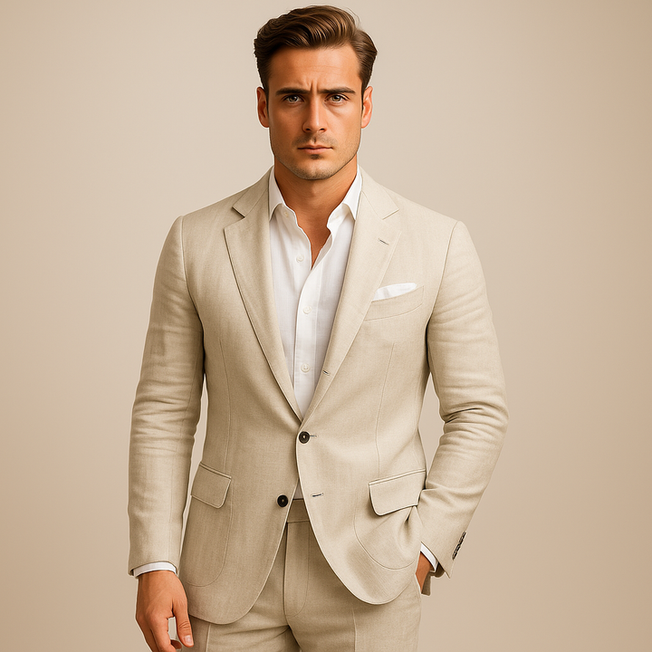 Blazer clásico de corte entallado para hombre