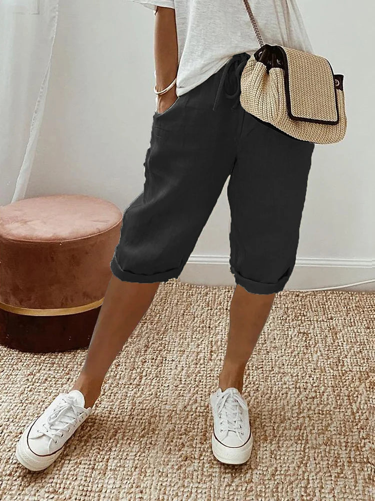 Women's Casual Drawstring Waist Pants for Comfort and Style