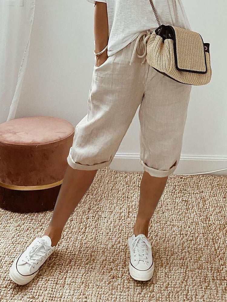 Women's Casual Drawstring Waist Pants for Comfort and Style