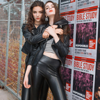 Fleece-Lined High-Waisted Faux Leather Leggings