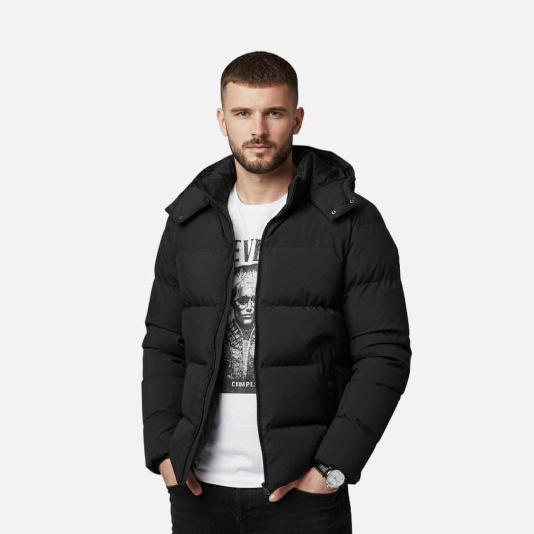 Doudoune matelassée à capuche raffinée pour homme