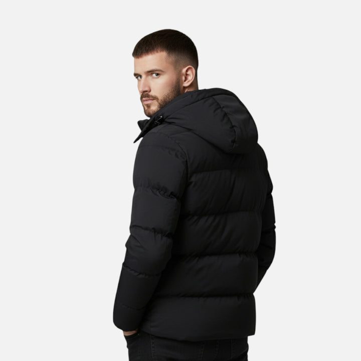 Doudoune matelassée à capuche raffinée pour homme