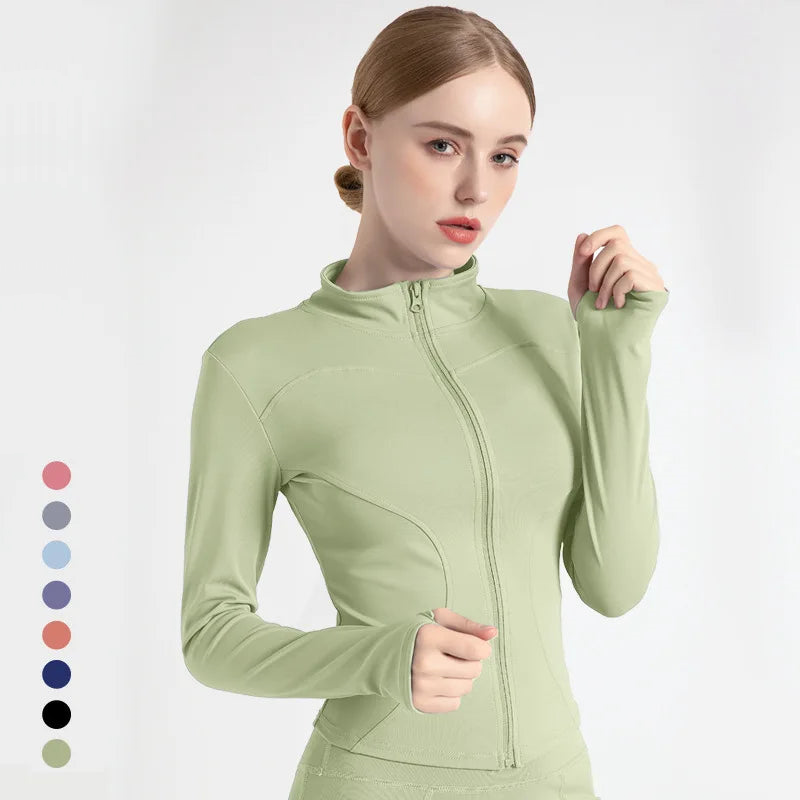 Slim Fit Tracksuit Jacket for a Stylish Look Grass Green