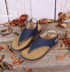 Comfortable Women's Strappy Leather Sandals - Stylish Footwear