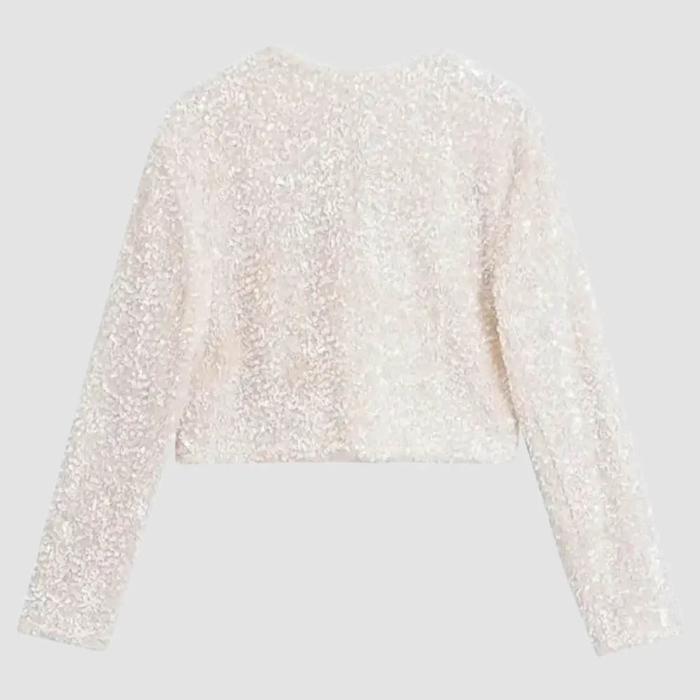 Sequin Bow Blazer for Women
