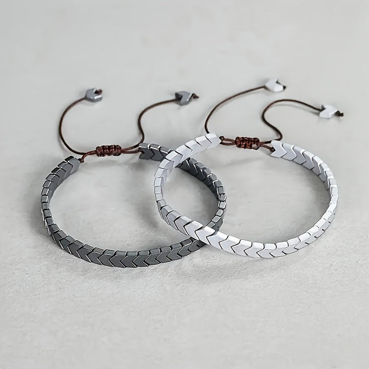 Stylish Hematite Arrowline Bracelet-MODAUTLET