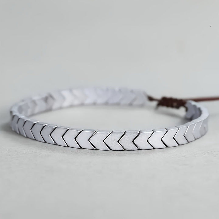 Stylish Hematite Arrowline Bracelet-MODAUTLET