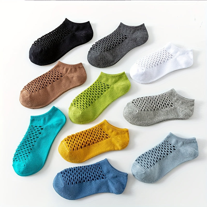 Breathable Mesh Ankle Sock Set-MODAUTLET
