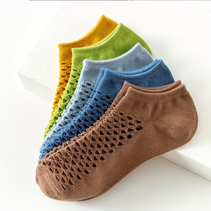 Breathable Mesh Ankle Sock Set-MODAUTLET