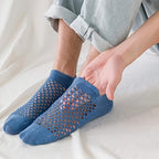 Breathable Mesh Ankle Sock Set Blue (5-Pack)