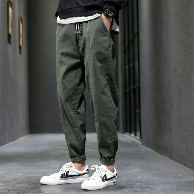 Men's Slim Fit Stretch Trousers for Everyday Comfort-MODAUTLET