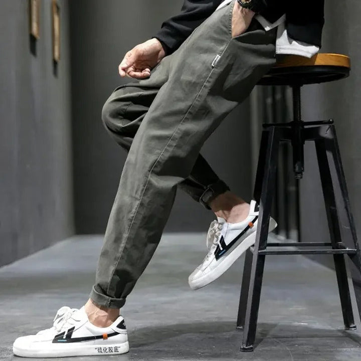 Men's Slim Fit Stretch Trousers for Everyday Comfort-MODAUTLET