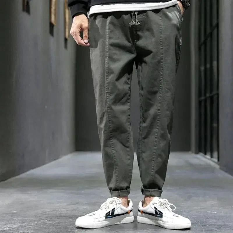 Men's Slim Fit Stretch Trousers for Everyday Comfort-MODAUTLET