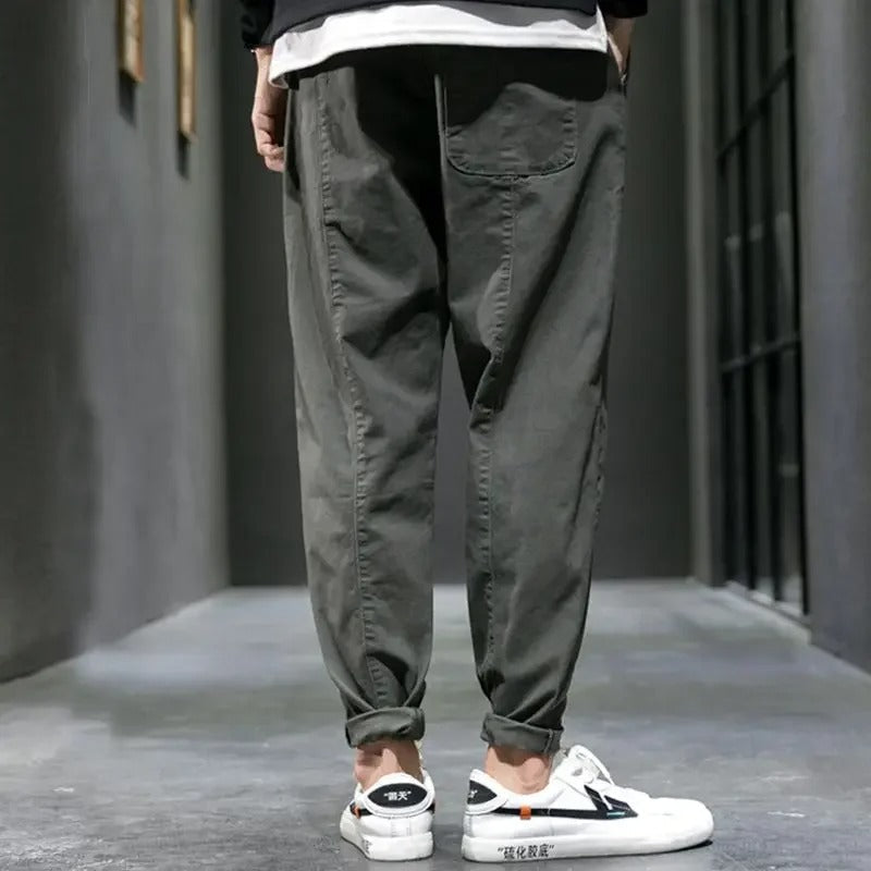 Men's Slim Fit Stretch Trousers for Everyday Comfort-MODAUTLET