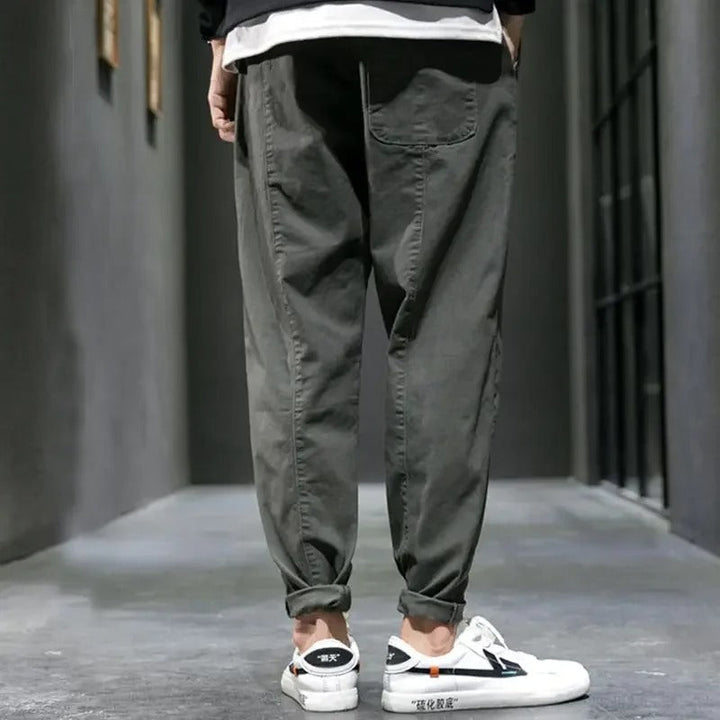 Men's Slim Fit Stretch Trousers for Everyday Comfort-MODAUTLET