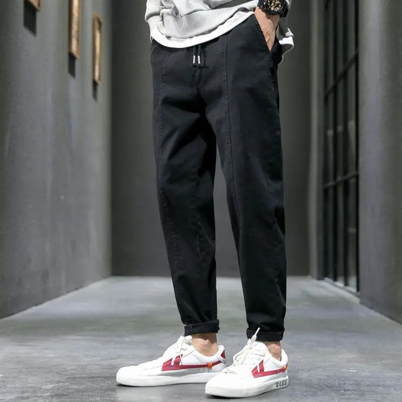 Men's Slim Fit Stretch Trousers for Everyday Comfort-MODAUTLET