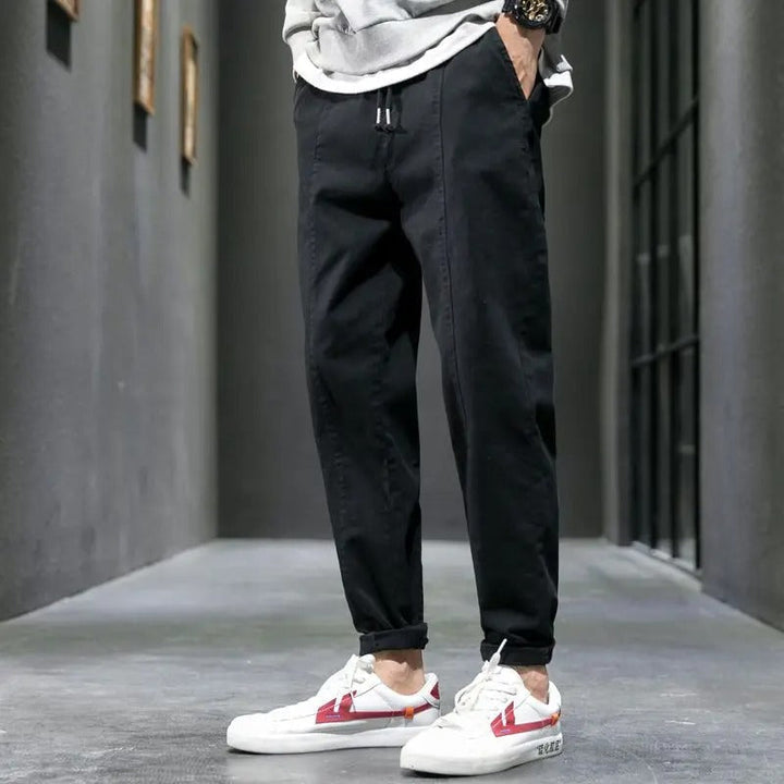 Men's Slim Fit Stretch Trousers for Everyday Comfort-MODAUTLET
