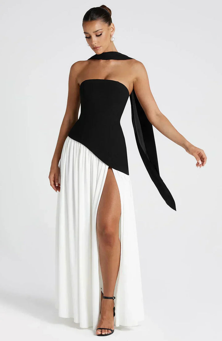 Fiona | Women's Asymmetric Maxi Dress for Wedding Guests