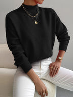 Women's Elegant Turtleneck Sweater Black