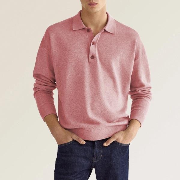 Men's Smart Leisure Polo Shirt Pink