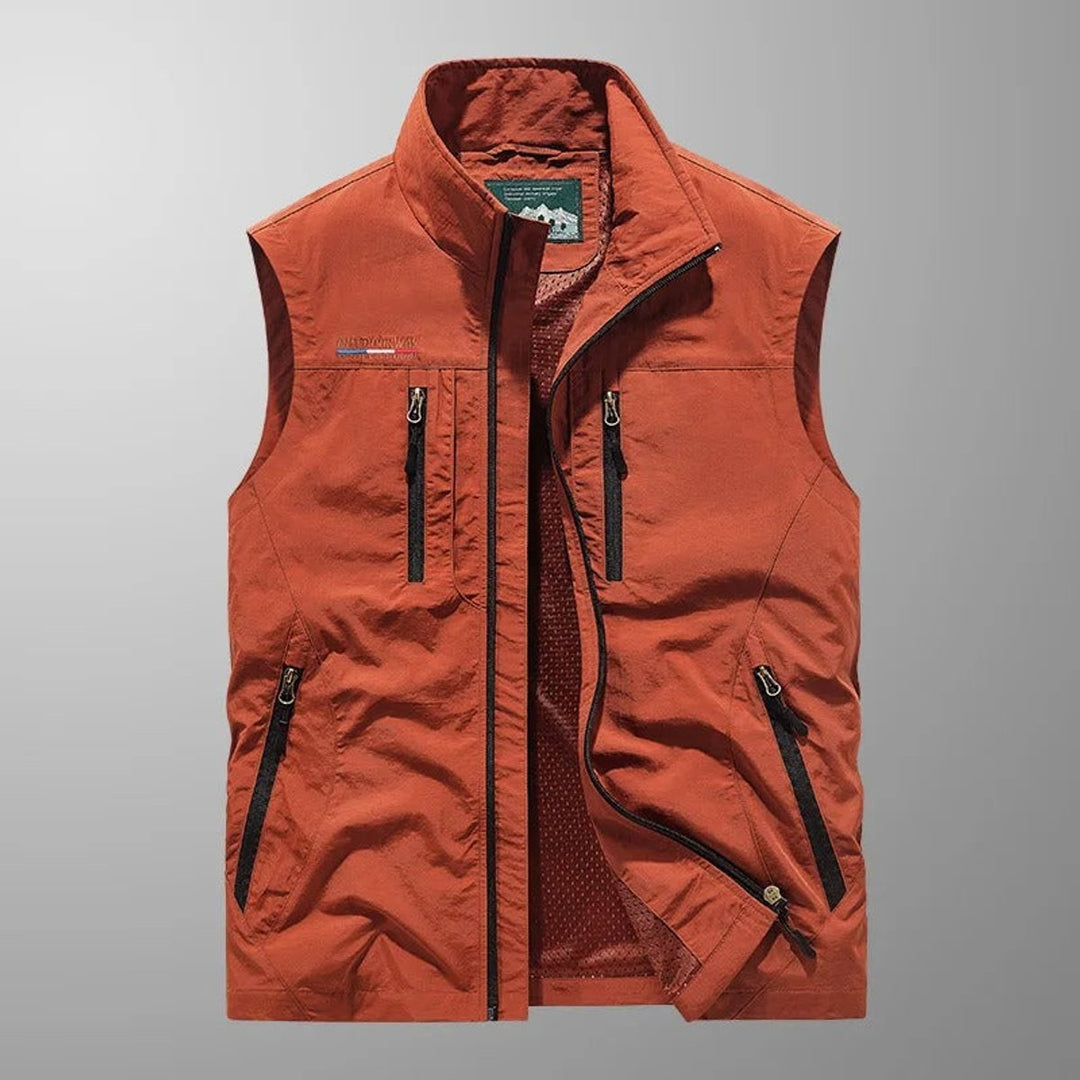 Theo | Men's Lightweight Multi-Pocket Sleeveless Outdoor Vest