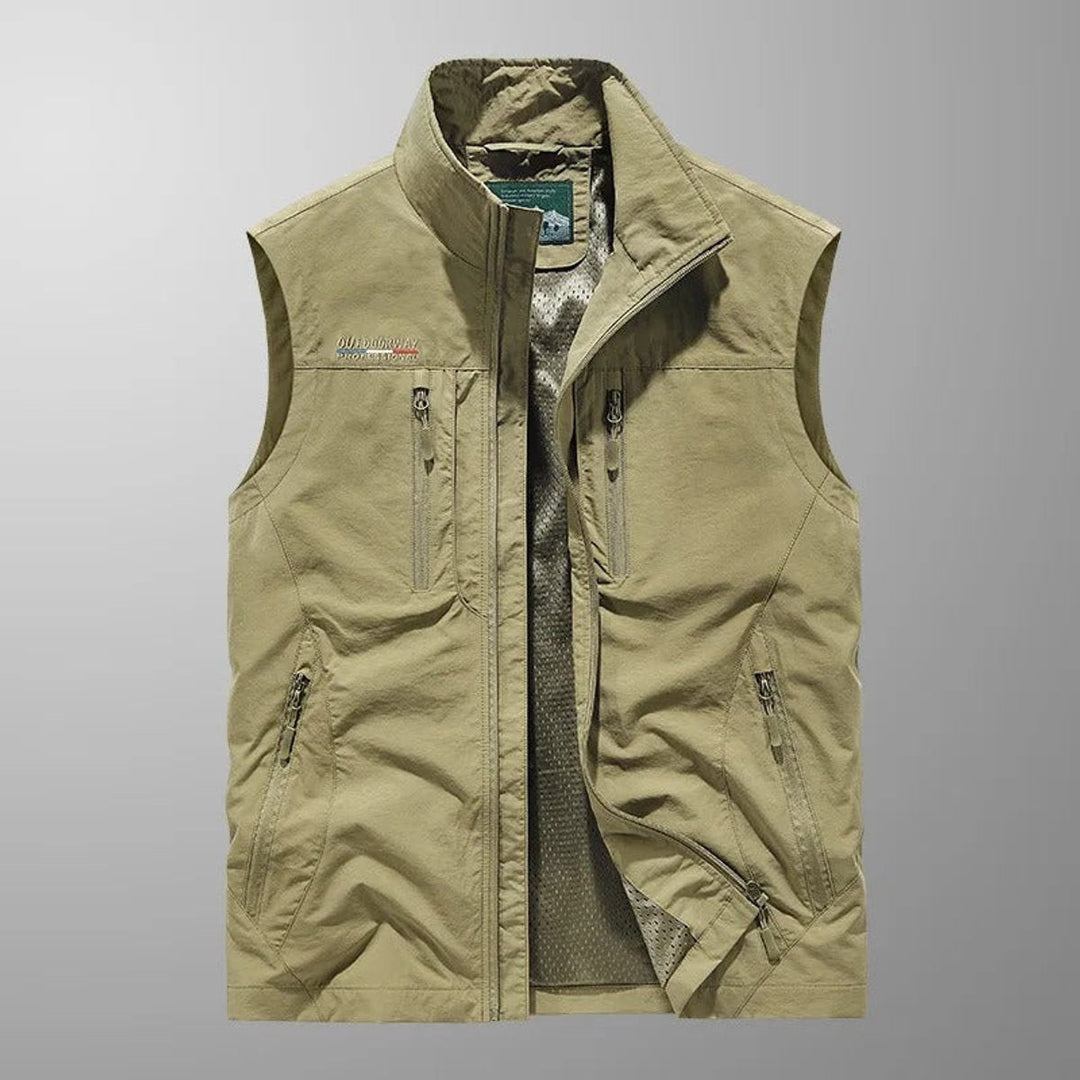 Theo | Men's Lightweight Multi-Pocket Sleeveless Outdoor Vest