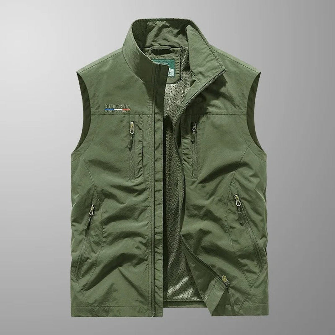 Theo | Men's Lightweight Multi-Pocket Sleeveless Outdoor Vest