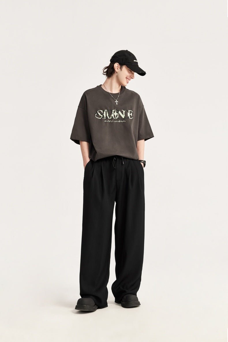 Harry | Men's Casual Linen Wide Leg Drawstring Trousers