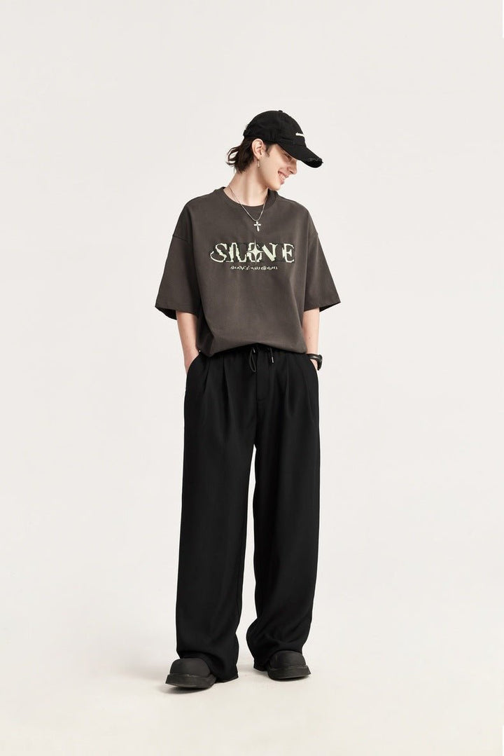 Harry | Men's Casual Linen Wide Leg Drawstring Trousers