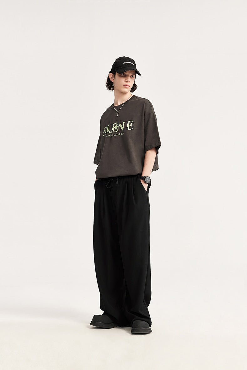 Harry | Men's Casual Linen Wide Leg Drawstring Trousers