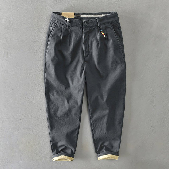 Noah | Men's Mid-Rise Tapered-Fit Chino Trousers
