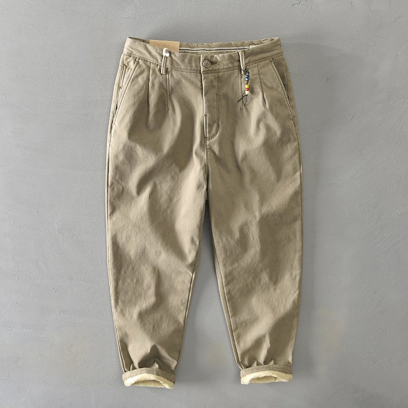 Noah | Men's Mid-Rise Tapered-Fit Chino Trousers