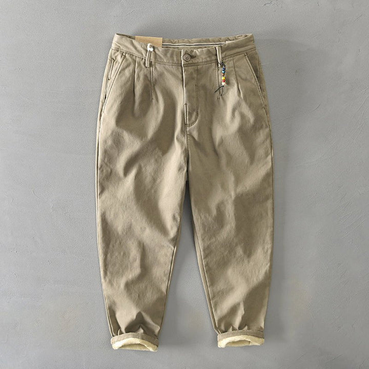 Noah | Men's Mid-Rise Tapered-Fit Chino Trousers