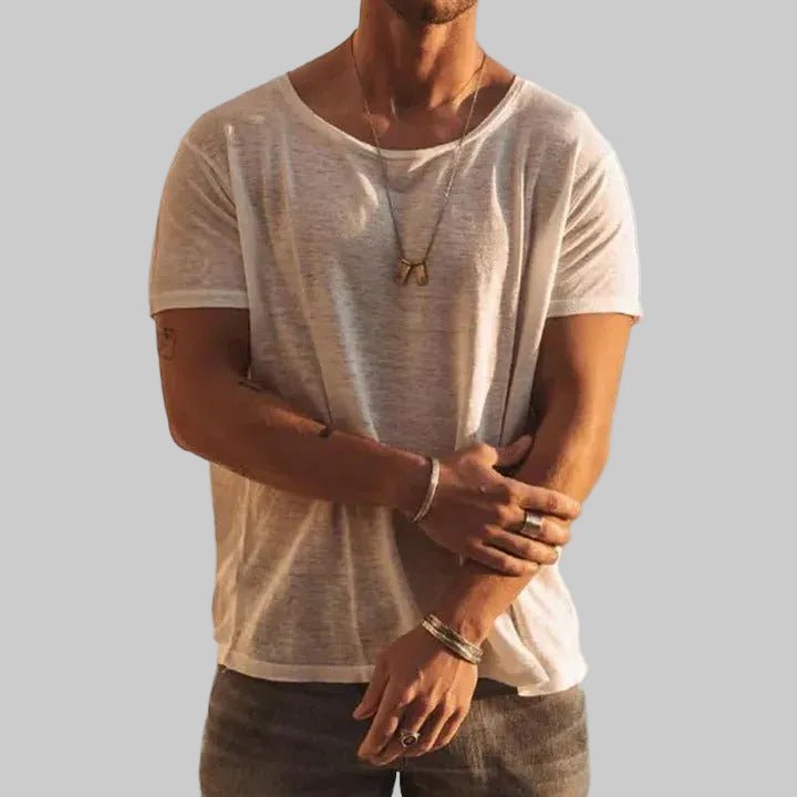 Noah | Men's Casual Short Sleeve Round Neck Polyester T-Shirt
