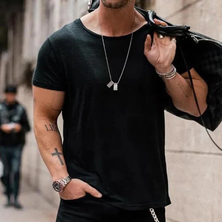 Noah | Men's Casual Short Sleeve Round Neck Polyester T-Shirt