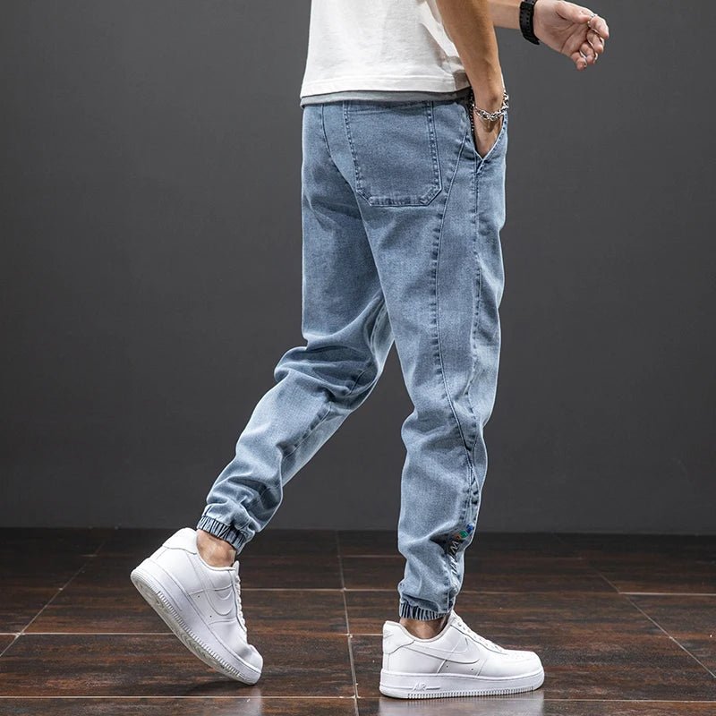 Archie | Men's Stretch Denim Relaxed-Fit Elastic Waist Joggers