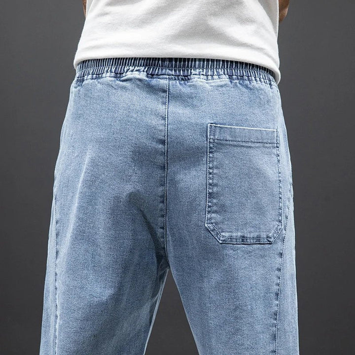 Archie | Men's Stretch Denim Relaxed-Fit Elastic Waist Joggers