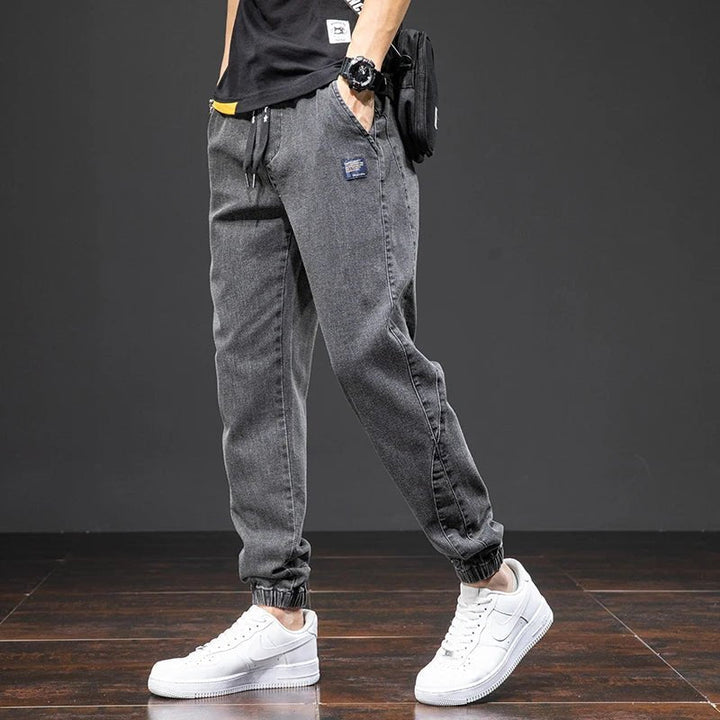 Archie | Men's Stretch Denim Relaxed-Fit Elastic Waist Joggers