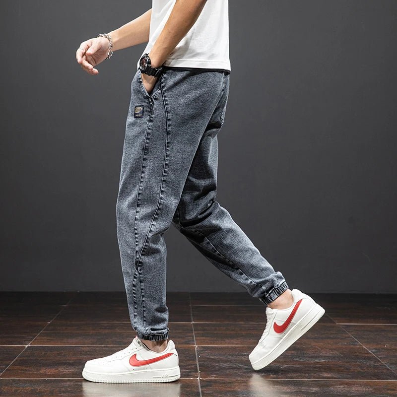 Archie | Men's Stretch Denim Relaxed-Fit Elastic Waist Joggers